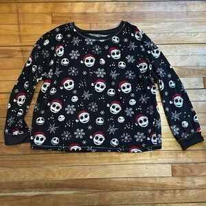 Disney’s Nightmare Before Christmas Women’s Black Sleep top 2X 18W-20W